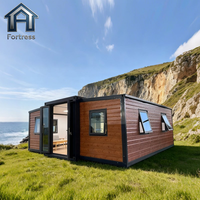Maison conteneur mobile de luxe préfabriquée extensible, stabilité standard, 40 pieds, 20 pieds, 2, 3 ou 4 chambres, villa préfabriquée, maison portable