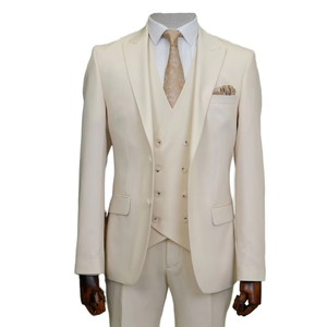 Wholesale Customization Double Breasted TR Fabric 3 Piece Slim Fit Mens Formal Business <b>Suit</b> for Wedding Groom Prom - Product Image 1