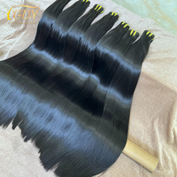 Cheveux Vierges Indiens Vietnamiens Double Trame Raides Qualité 12A 100% Humains Non Traités Bruts, Lots de Mèches