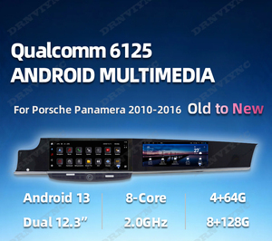 Autoradio Multimediale Qualcomm 6125 Android 13 con Doppio Schermo, Sistema GPS Carplay per <span class=keywords><strong>Porsche</strong></span> <span class=keywords><strong>Panamera</strong></span> 2010-2016 - Product Image 2