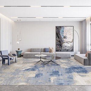 Tùy Chỉnh 3D Trừu Tượng Hiện Đại Thảm Thảm Từ Nhà Máy Trung Quốc Lớn Tổng Hợp Sàn In Cho Phòng Khách Và Cầu Nguyện Máy Làm - Product Image 5