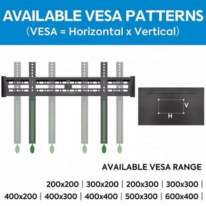 <span class=keywords><strong>Support</strong></span> <span class=keywords><strong>mural</strong></span> universel pour téléviseur à cordon de traction <span class=keywords><strong>fixe</strong></span>, adapté aux téléviseurs LCD/LED à écran plat de 40 à 80 <span class=keywords><strong>pouces</strong></span> - Product Image 3