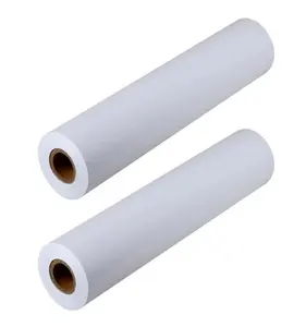 高品质工厂价格绘图仪纸卷白色粘合纸CAD绘图工程纸