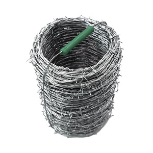 Fil barbelé flexible électrogalvanisé, rouleau de 25 kg, <span class=keywords><strong>le</strong></span> <span class=keywords><strong>moins</strong></span> <span class=keywords><strong>cher</strong></span>, 500 mètres, crochet rouge, marque 1,8 mm, bobine de fil barbelé, clôture en vente - Product Image 2