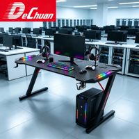 Table de jeu RGB Project Supply avec porte-gobelet et structure en acier en Z durable
