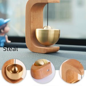 Sonnette de porte artisanale en bois, carillon éolien sans fil, sonnette d'<span class=keywords><strong>entrée</strong></span> décorative pour l'ouverture de la <span class=keywords><strong>maison</strong></span>, décoration intérieure - Product Image 6