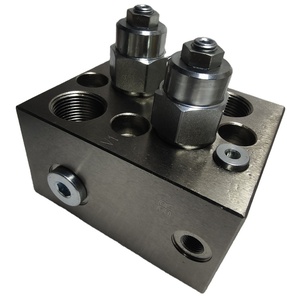 유압 강철/알루미늄 매니폴드 블록 밸브 유무 선택 가능 고성능 카트리지 타입 350바 150L/분 엔지니어링용 - Product Image 1