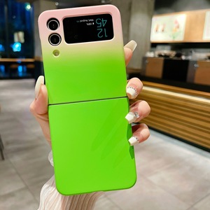 Luxe coloré dégradé couleur pliant caméra Protection glaçage peau mat TPU couverture de téléphone portable pour Samsung Galaxy <span class=keywords><strong>Zflip</strong></span> 3/<span class=keywords><strong>4</strong></span>/5 - Product Image 5