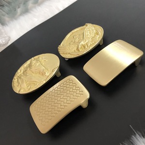 <span class=keywords><strong>Boucle</strong></span> de ceinture en laiton massif doré personnalisée, taille intérieure 40 mm, plaque de nom occidentale - Product Image 4