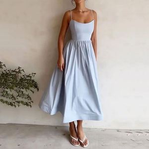 Nuovo Abito da Donna <span class=keywords><strong>Sexy</strong></span> <span class=keywords><strong>Scollato</strong></span> Aderente Elegante Casual Senza Maniche Stile Tinta Unita - Product Image 4