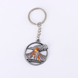 <span class=keywords><strong>Porte</strong></span>-clés en métal de style dessin animé, plusieurs modèles, avec pendentif, pour les boutiques de souvenirs de zoo et les remplissements de sacs cadeaux pour fêtes d'enfants - Product Image 2