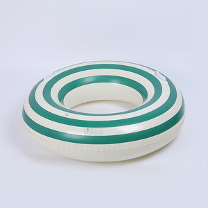 Anillo de Natación Inflable Retro a Rayas para Niños, Equipo de Juego Acuático, Material de PVC, Grosor de 22 Hilos, Uso Doméstico - Product Image 3