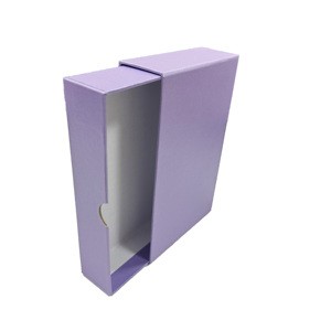 Cajas de Regalo Rígidas Personalizadas en Morado con Diseño Extraíble, Recubrimiento UV, Grabado en Relieve y Laminado Mate para Empaque de <span class=keywords><strong>Calcetines</strong></span> y Pieles - Product Image 3