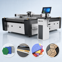 Machine de découpe de panneaux acoustiques, panneaux PET, mousse PVC, machine de découpe CNC à couteau oscillant, machine de découpe automatique CNC