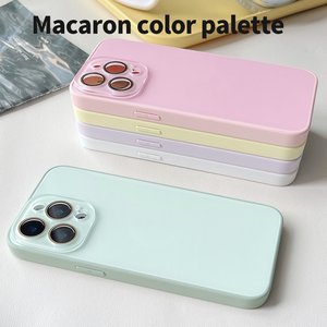 <span class=keywords><strong>Coque</strong></span> de téléphone couleur bonbon brillant pour <span class=keywords><strong>Apple</strong></span> iPhone 17 16 15 14 13 12 <span class=keywords><strong>11</strong></span> <span class=keywords><strong>Pro</strong></span> <span class=keywords><strong>Max</strong></span> <span class=keywords><strong>coque</strong></span> de protection Simple Macaron - Product Image 2