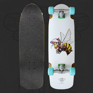 สเก็ตบอร์ดแบบ Cruiser สำหรับเล่น Surf Skate พร้อมล้อ PU  แบบหล่อขึ้นรูปด้วยแรงโน้มถ่วง  แกนกลางแบบกลวง  สามารถสลักลายได้ตามต้องการ - Product Image 5
