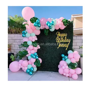 Wedding Party Plastic Artificial Green Plants Grass Wall Backdrop