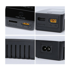 เครื่องชาร์จสมดุลไฟฟ้ากระแสสลับ30W M4ของ ifflight หน้าจอการรับชมเต็มรูปแบบ100-240V ใช้ได้กับแบตเตอรี่พลาสติก2-4S/IPS สำหรับชิ้นส่วนโดรน - Product Image 4