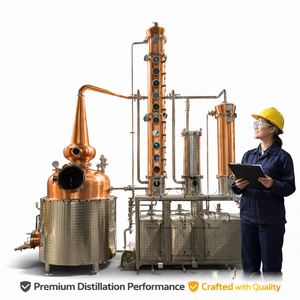 1000L <span class=keywords><strong>Absolut</strong></span> <span class=keywords><strong>Vodka</strong></span> Planta de producción Zubrowka Wodka Destilación continua Columna de reflujo Todavía Cobre Gorzalka Destilador - Product Image 6