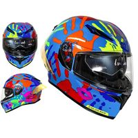 ZoomLon DOT Double lentille grande queue aile ABS matériel casques de moto intégraux vente en gros usine casques de moto pour concessionnaire
