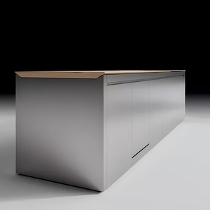 Hiện đại Modular bếp 304 thép không gỉ tùy chỉnh đồ nội thất nhà bếp bền bao gồm bản lề ngăn kéo trượt với đá cẩm thạch Countertop - Product Image 6