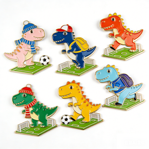 Nuevos Imanes de Refrigerador con Forma de Dinosaurio, Personalizables con Logotipo Gratuito, Artículos Promocionales de Metal Duradero, <span class=keywords><strong>Venta</strong></span> Directa de Fábrica, Digitales - Product Image 2