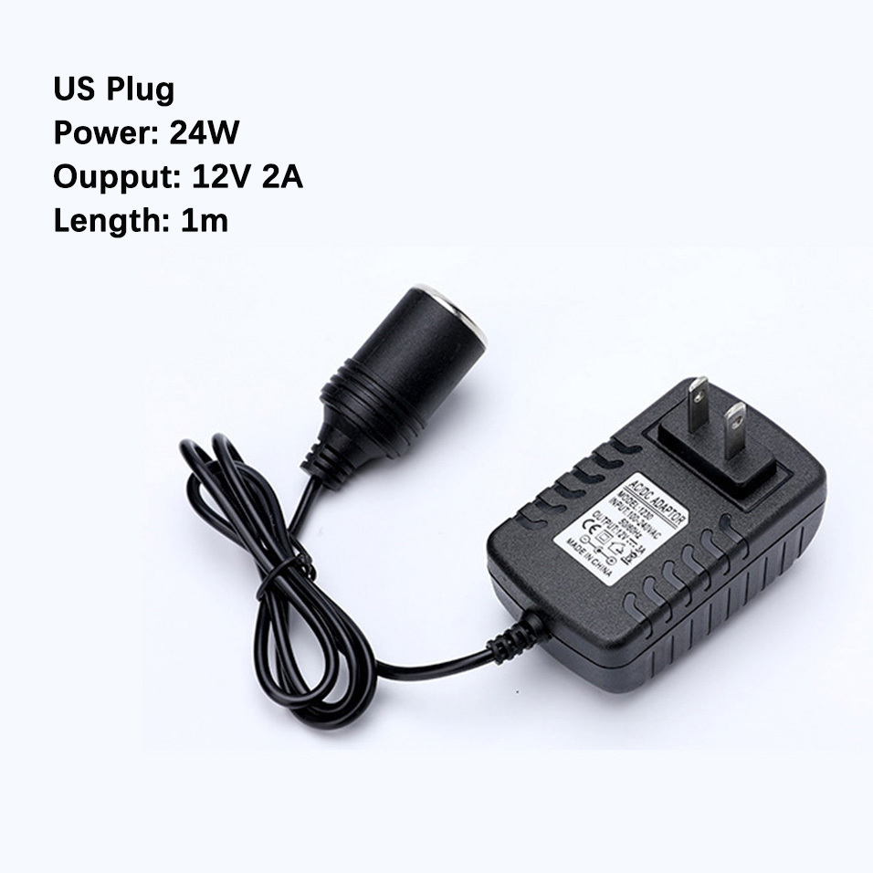 Enchufe estadounidense negro 12V 2A
