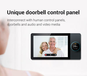 مكبر صوت مثبت على الحائط 8 بوصة للمسرح المنزلي للبلوتوث واي فاي 20 واط خلفية موسيقى أندرويد لوحة تحكم المضيف يربط 4 قطع - Product Image 5