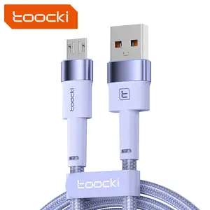 Toocki 2.4A Fast Charging Phone Cable Colorful C Type Cable Fast Charge Wholesale Price Usb Date Cable