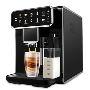 Anbolife Espresso <b>Coffee</b> <b>Machine</b> 15 Bar Automatic <b>Touch</b> <b>Screen</b> Display Self Cleaning With Milk Box Hot Water System Home Kitchen - Product Image 4