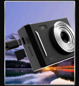 Appareil photo numérique pour enfants à double objectif avant et arrière, 96MP, vidéo 4K UHD, zoom numérique 16X, écran rabattable 160° °   Caméra de vlog grand angle pour étudiants - Product Image 3