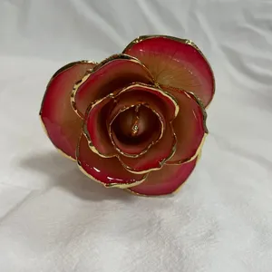 Idea regalo per San Valentino: <span class=keywords><strong>rosa</strong></span> rossa placcata in oro, vera <span class=keywords><strong>rosa</strong></span> eterna a stelo lungo - Product Image 5