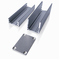 Boîtier d'extrusion en aluminium anodisé pour projets électroniques, alimentations, amplificateurs 25*40mm
