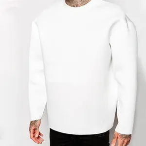 仓库白色氯丁橡胶空白超大运动衫