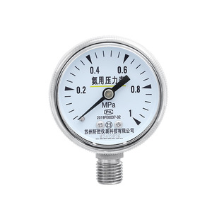 Manómetro de Amoníaco de Acero Inoxidable Suzhou Xiansheng Ya50, 0-1.0Mpa, Conexión Roscada, Precisión Nivel 2.5 - Product Image 1