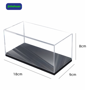 18*9*8cm <span class=keywords><strong>set</strong></span> di blocchi di costruzione del modello di auto vetrina Mini pressofuso in metallo auto antipolvere da collezione scatola di plastica per bambini giocattoli - Product Image 2