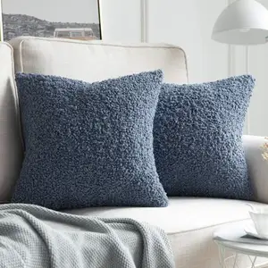 Kunst pelz gestrickte Kissen bezüge 18 "x 18" quadratische Kissen bezüge Dekorative Kissen bezüge für Couch