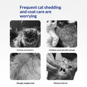 Nourriture pour chats B78 à l'huile de poisson des grands fonds, céréales soufflées, riche en protéines, sans céréales, >80% d'Oméga-3, prévient la perte de poils et la fourrure rugueuse, pour toutes les générations - Product Image 2