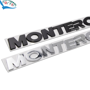 3D ABS ฝากระโปรงหน้าติดฝากระโปรงหน้าติดตราสัญลักษณ์สำหรับ Montero Sport สติกเกอร์กาว2016-2019อุปกรณ์แต่งรถสไตล์ของแท้ - Product Image 1