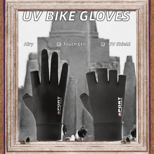 ถุงมือหน้าจอสัมผัสแบบเต็มนิ้วระบายอากาศได้ดีป้องกันรังสียูวีในฤดูร้อนสไตล์ธรรมดากิจกรรมกลางแจ้งกลางแจ้งตกปลาขับรถ - Product Image 2