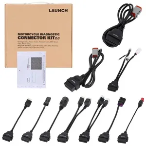 Kit de Cable Adaptador de Diagnóstico OBD para Motocicletas <span class=keywords><strong>LAUNCH</strong></span>, Compatible con <span class=keywords><strong>X431</strong></span> <span class=keywords><strong>PRO</strong></span> Elite PAD V, BMW, Ducati, Yamaha - Product Image 2