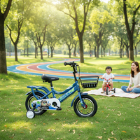 Vélo élégant pour enfants, monovitesse, cadre en acier, avec roues d'apprentissage amovibles, vélo d'équilibre monobloc, vente en gros