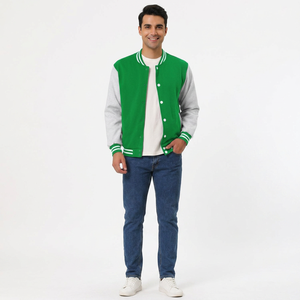 เสื้อแจ็คเก็ตหนังแกะฝรั่งเศสแท้คุณภาพสูง ขนาดเท่าของโรงงาน รุ่น Varsity Coats สำหรับฤดูหนาว - Product Image 1