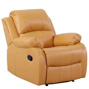 Hot Wholesale Cinema Theater Air Leather Manual Single Seat Recliner Chair Reclinable Sofa