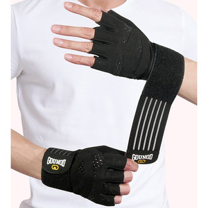 Guantes de Gimnasio/Entrenamiento Gounod con Dedos Extendidos, Fibra de Poliéster Transpirable para Levantamiento de Pesas, Palma Antideslizante, Duraderos para Entrenamiento Físico - Product Image 3