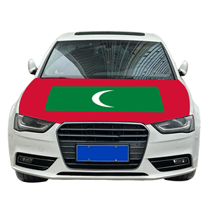 Housse de <span class=keywords><strong>voiture</strong></span> Maldives 120x150cm <span class=keywords><strong>en</strong></span> gros, résistante à l'usure et durable, avec drapeau pour capot moteur - Product Image 2