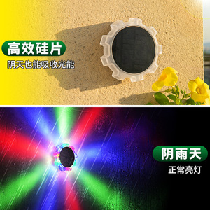Lámpara solar de pared LED de 12V para exteriores, cilindro con difusor de policarbonato, encendido automático por la noche - Product Image 4