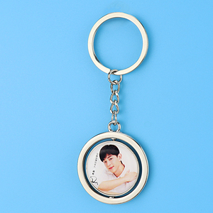 Xun xin tùy chỉnh xoay kim loại tag Móc chìa khóa đôi bên xoay trống Xoay Vòng Kim Loại Keychain nhà thăng hoa Keychain - Product Image 2