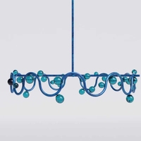 Lustre design en verre unique de style nordique moderne, décoration en laiton de luxe, lampe suspendue pour hôtel, salon, salle à manger