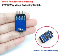 Commutateur vidéo bidirectionnel à 3 canaux FPV / module de commutation électronique (commandé par télécommande)